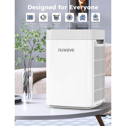 Nuwave Air Purifiers for Home Bedroom up to 1361 Sq Ft, Portable Air Purifier wi