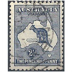 Australia 1917 SG36 2 1/2d Deep Blue Fine.Used.