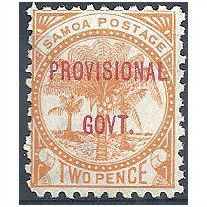 Samoa 1899 SG92 2d Dull Orange Provisional Government Mounted Mint.
