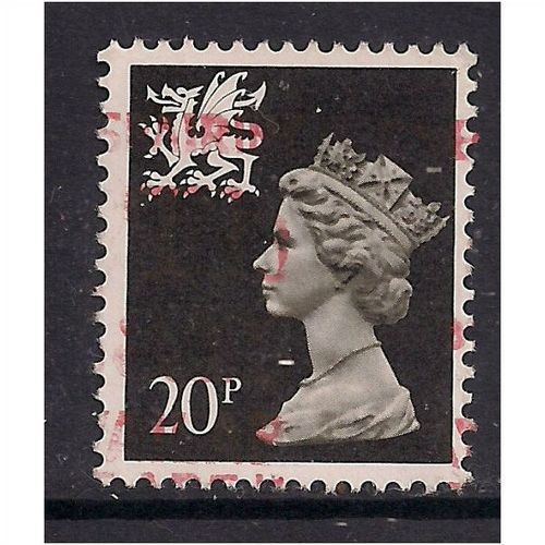 Wales GB 1989 20p Brownish Black Machin SG W52.(E421 )