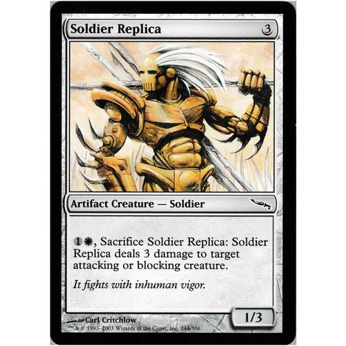Magic the Gathering - Mirrodin - #244/306 - Soldier Replica