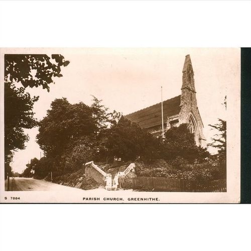 Kingsway Vintage British Postcard - Parish Church, Greenhithe, Kent