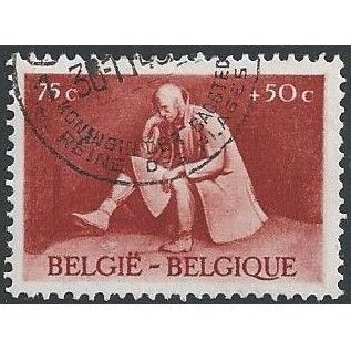 Belgium Mi 716: 75 c. + 50 c. orange War Victims Funds: Prisoner of War.