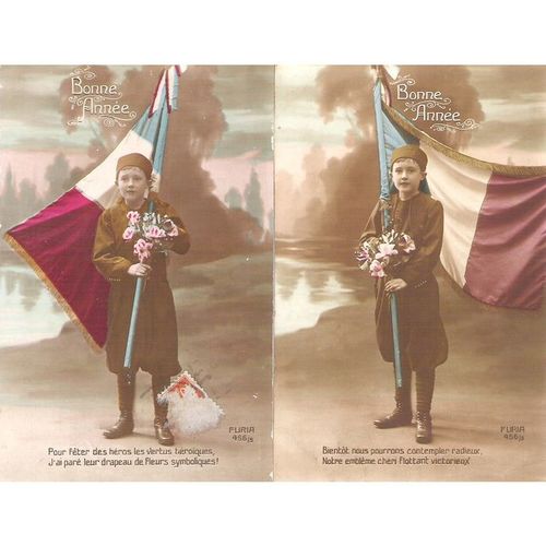 2 CARTES POSTALES - Patriotique - ref 30
