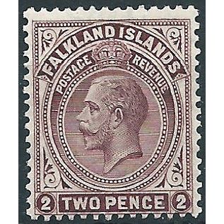 Falkland Islands 1923 SG75 2d Deep Brown-Purple Mounted Mint .. ..