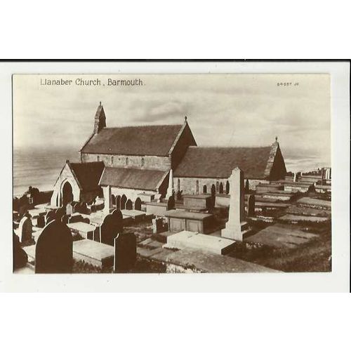 Wales BARMOUTH Llanaber Church Postcard by Valentine (84557)