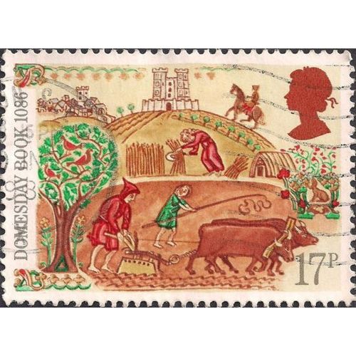 GB, Peasants working in Fields, brown 1986, 17p