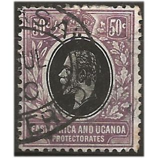 East Africa & Uganda Prot 1912 SG51 50c Black & Lilac Fine Used.. ..