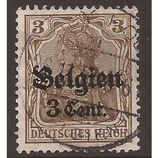 1916 Germany ,Belgium Occupation, Used Stamp, SG. 11