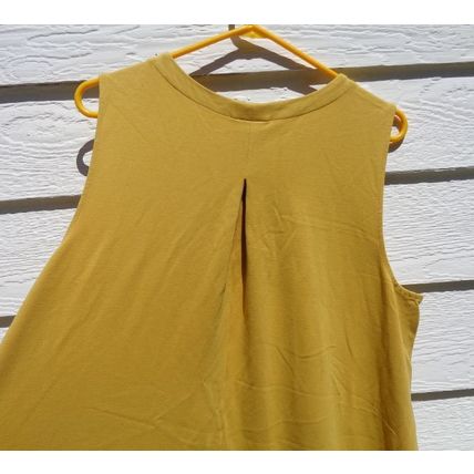 J. Jill Wearever Mustard Yellow Dress XL Sleeveless 46 Chest