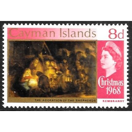 1968 Christmas - Paintings 8d Mounted Mint C1