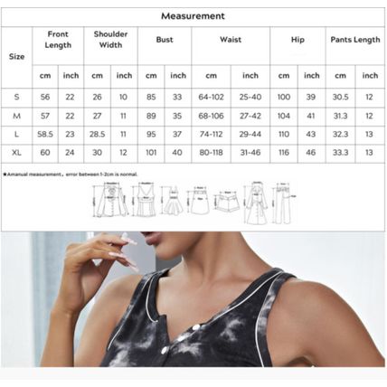 top shorts two-piece pajama set Women's home wear camisole tank