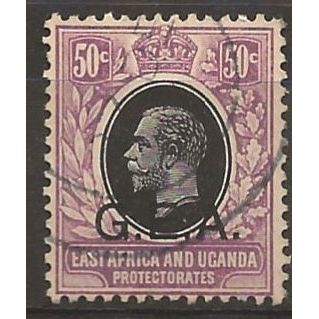 German East Africa 1917 SG53 50c Black & Violet Fine Used .