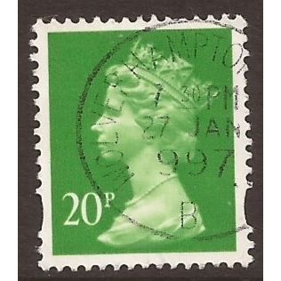 Y1680 - 20p Bright green(Centre Band), Fine Used Stamp. #7