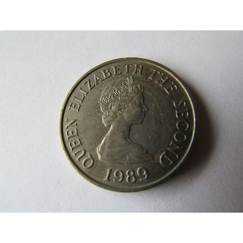 1989 QUEEN ELIZABETH II BAILIWICK OF JERSEY TEN PENCE - COIN - 2. U