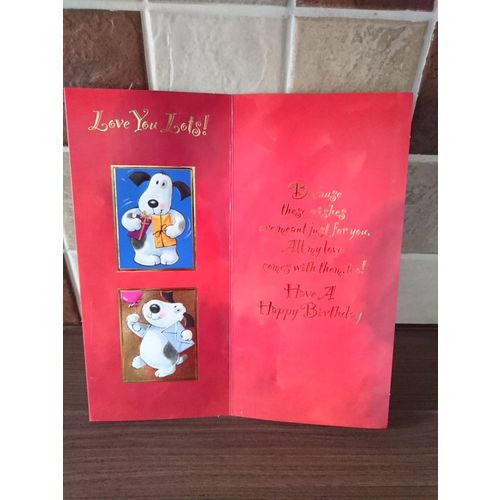 Boyfriend Birthday Cards - For My Boyfriend #1 - LARGE 3-fold CARD