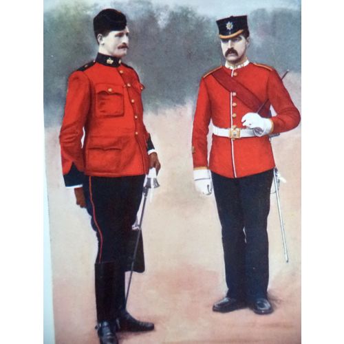 Antique Print Surrey Officers Boer War South Africa Military History Photo Litho