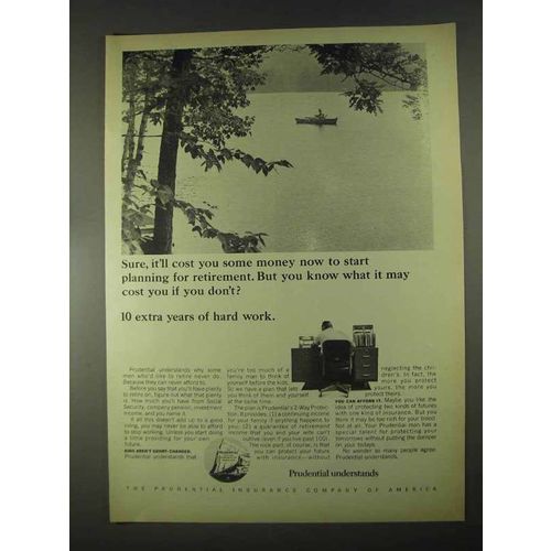 1967 Prduential Insurance Ad - It'll Cost You Money