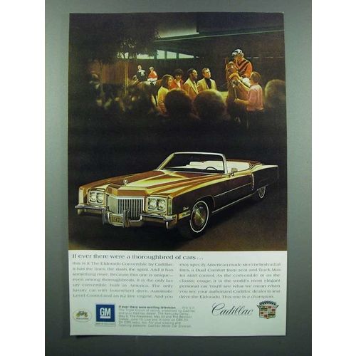 1972 Cadillac Eldorado Convertible Ad - A Thoroughbred
