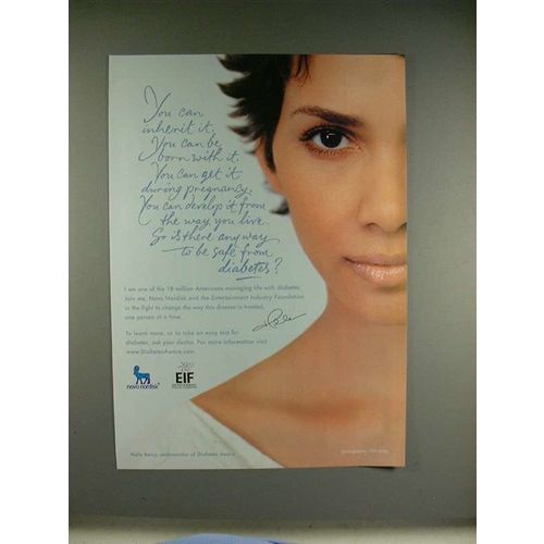 2004 Diabetes Aware Ad w/ Halle Berry - Anywhere Safe
