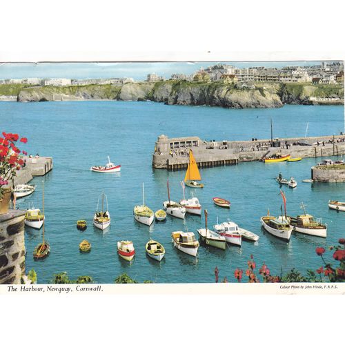 The Harbour Newquay Cornwall Postcard (CR76924)