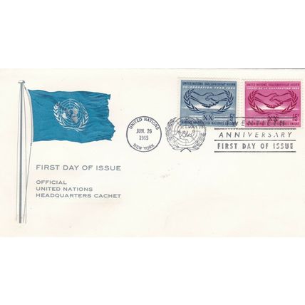 United Nations 1965 International Cooperation Year FDC Unaddressed VGC