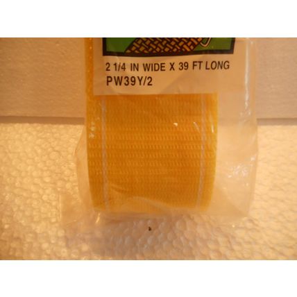Webbing Frost King Thermwell Prods. Co. 2 1/4" wide 39' long Yellow