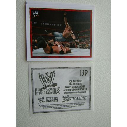 Topps - Merlin 2008 WWE Heroes Wresting Stickers 1-216 & P1-P15 Variants (EB2)