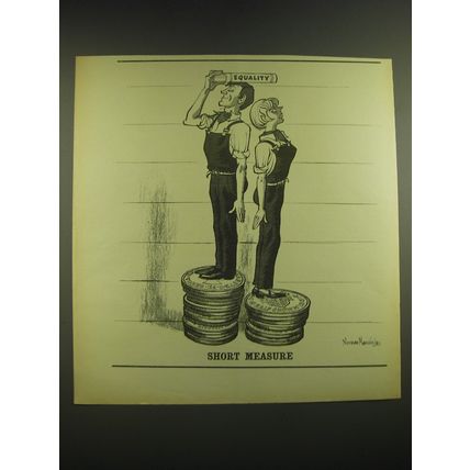 1968 Cartoon by Norman Mansbridge - Short measure
