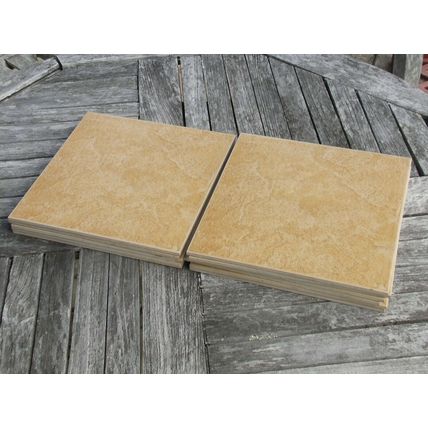 Qty 11 of Sandy Brown colour Tiles 30cm by 30cm Bathroom Kitchen