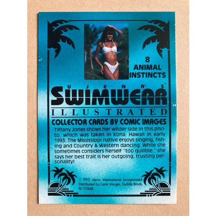 Ujena Swimwear Illustrated 1993 Edition Base trading card # 8 Tiffany Jones (A)