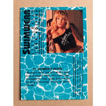 Ujena Swimwear Illustrated 1994 Edition Base trading card # 72 Terry Lynn Doss