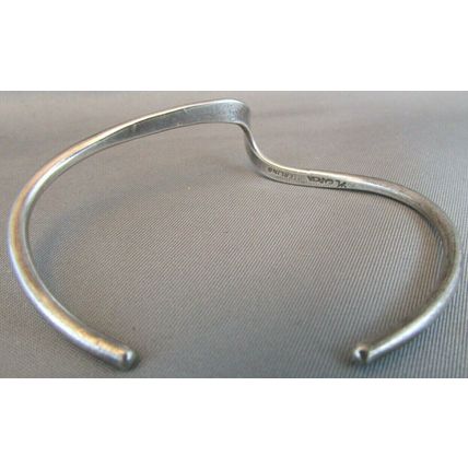Vintage Sterling Silver Twist Bracelet By Navajo Artist D/L Garcia DAVID GARCIA