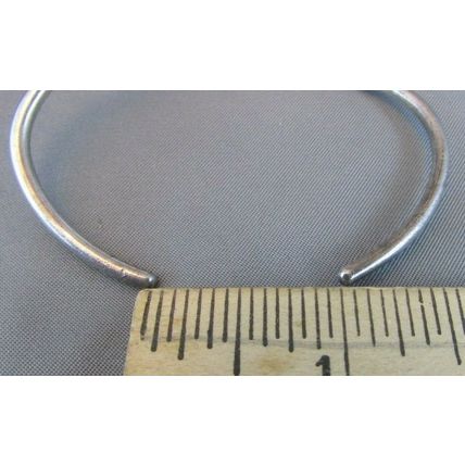 Vintage Sterling Silver Twist Bracelet By Navajo Artist D/L Garcia DAVID GARCIA