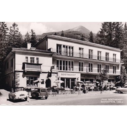 Bad Gastein Hotel Goethehof Austria Old Real Photo Postcard