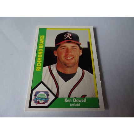 1990 CMC Card # 298 Ken Dowell Very Good (3) Richmond Braves