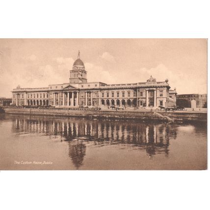 Unused Antique Ireland PC - Customs House - Dublin, Ireland