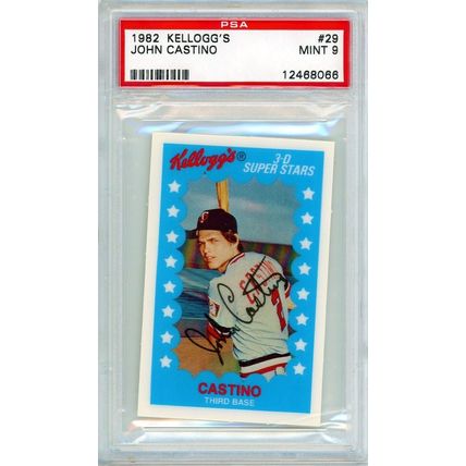 1982 Kellogg's John Castino #29 PSA 9 P1385