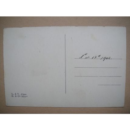 Postcard, Dated 1942, Alger ( Algiers ), Place Bresson et le Theatre, L&Y Alger