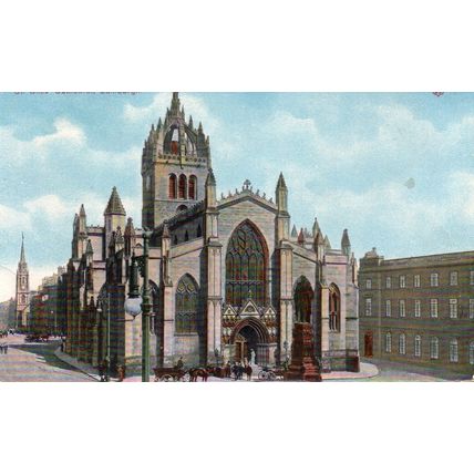 St Giles' Cathedral - Edinburgh - WR & S Postcard Unposted