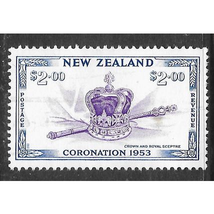 NEW ZEALAND 2003 ROYAL CROWN SCEPTRE CORONATION 50 YEARS $2.00 USED