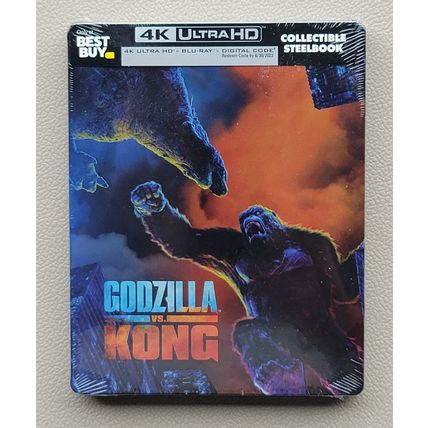 Godzilla vs Kong Best Buy Limited Edition Collectible Steelbook 4K UltraHD Movie