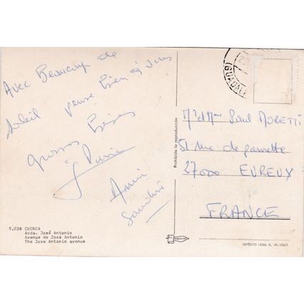 Cuenca Avenida Jose Antonio Spain Postcard posted VGC