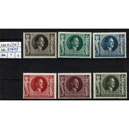 Los H23007: Deutsches Reich Mi. 844/49 **