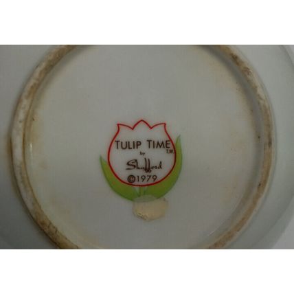 Vintage Tulip Time Teapot White Ceramic Tulips Beautiful Shafford Japan