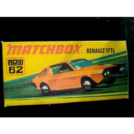 Matchbox Superfast No62 Renault 17TL - Replica Box