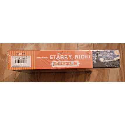go! Van Gogh's Starry Night 1000 Piece Jigsaw Puzzle 29 1/2" x 13 5/8" Sealed!