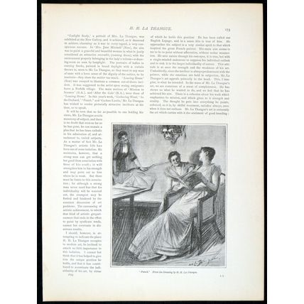 PUNCH 1893 Henry Herbert La Thangue PRINT