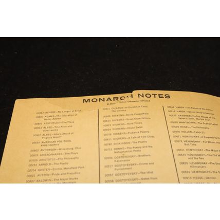Theodore Dreiser’s An American Tragedy 1965 Monarch Notes Reference Book