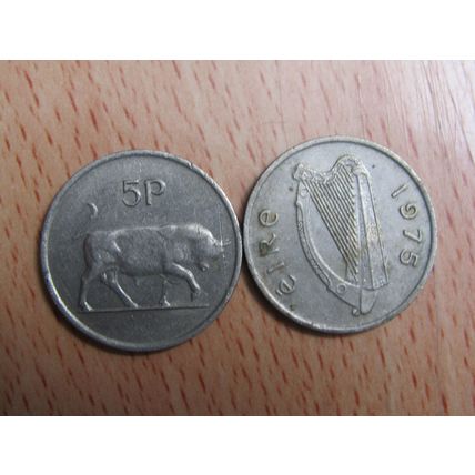 Ireland 1975 5p Coin